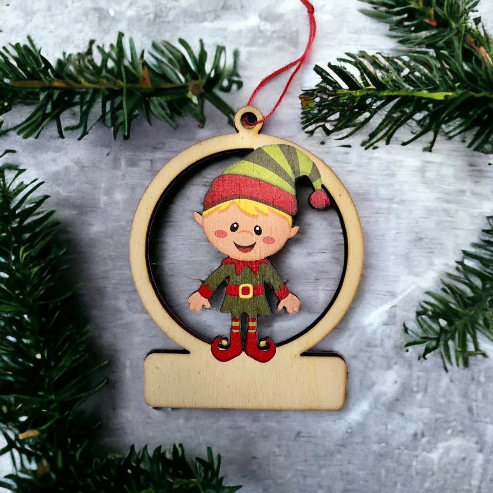 Pallina di Natale Elfi personalizzata