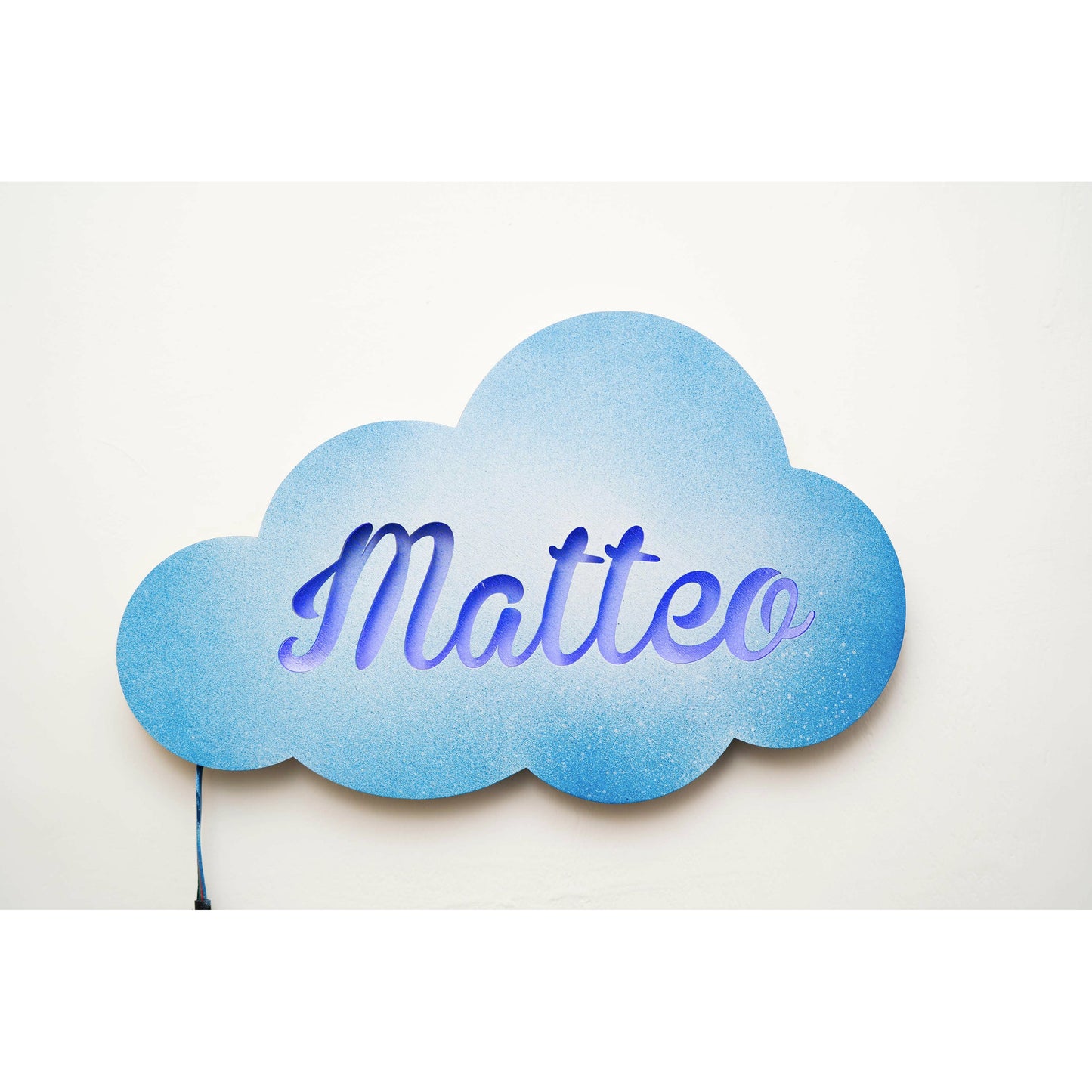Wolkenförmiges Nachtlicht mit Namen