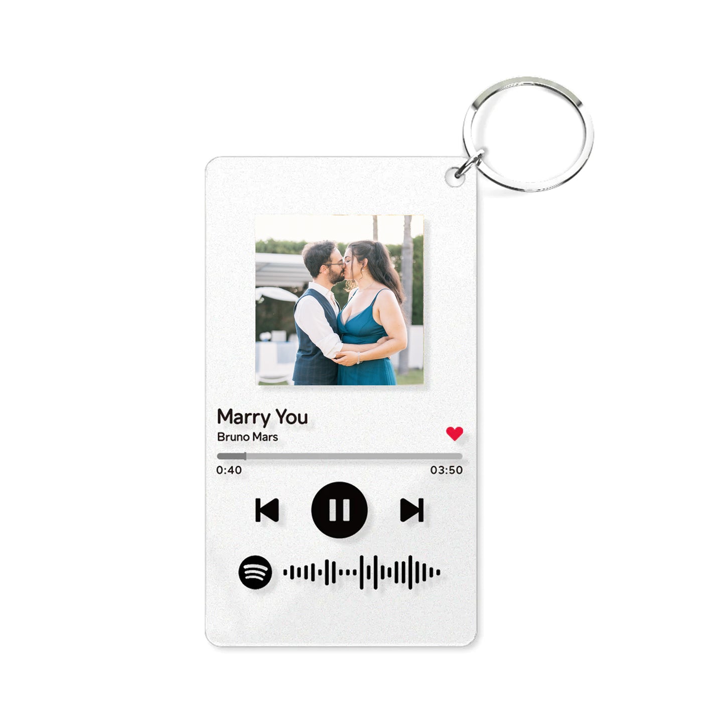 Portachiavi con Code Spotify personalizzato