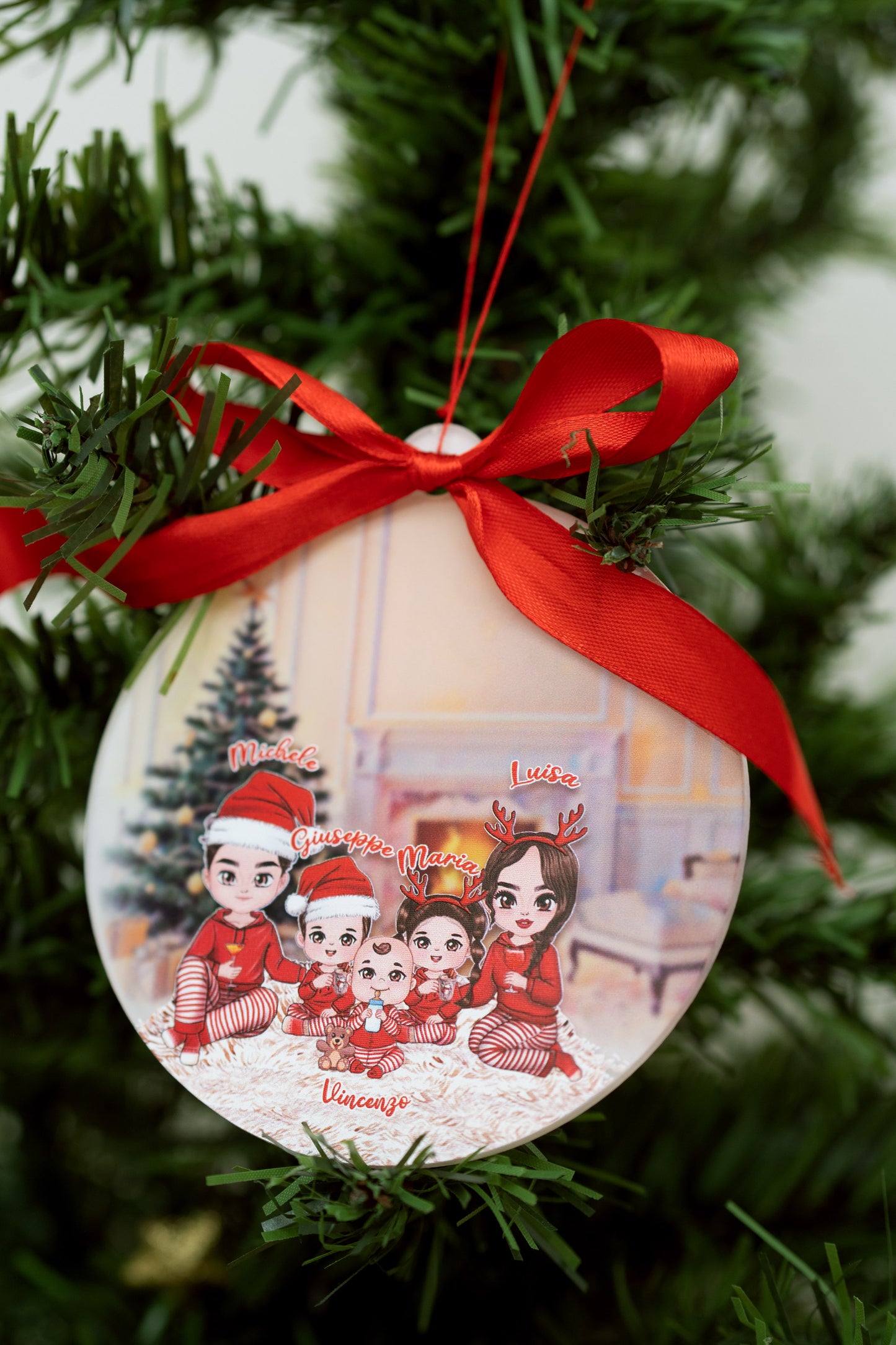 Pallina di Natale in Plexi personalizzata Mod2