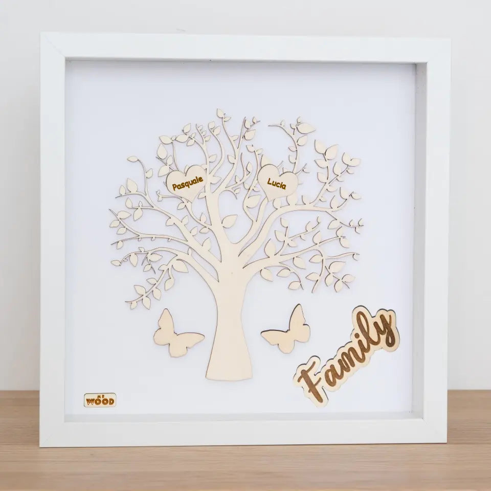 Albero della Vita in Cornice, Personalizzabile – MRWOOD ITALY