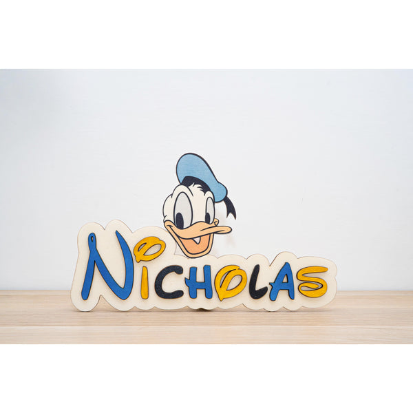 Personalisierter Name mit Donald Duck